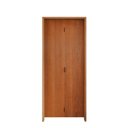 Ver imagem 2 de Kit Porta de Madeira Camarão 210x72cm Batente 14cm Rodam Abertura Esquerda Marrom/Imbuia