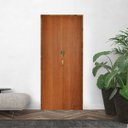 Ver imagem 1 de Porta Camarão Padrão Imbuia com Fecho Batente Ecológico 11 CM 82 x 2.10 Rodam Abertura Esquerda