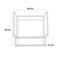 Ver mais imagens de Armário Suspenso 02 Portas 60cm Mdf com Nicho Branco Moveara