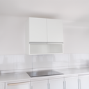 Ver imagem 2 de Armário Suspenso 02 Portas 60cm Mdf com Nicho Branco Moveara