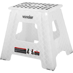 Banqueta Plástica Dobrável 360 Mm Transparente Vonder - 3