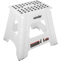 Banqueta Plástica Dobrável 360 Mm Transparente Vonder - 2