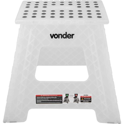 Banqueta Plástica Dobrável 360 Mm Transparente Vonder - 4
