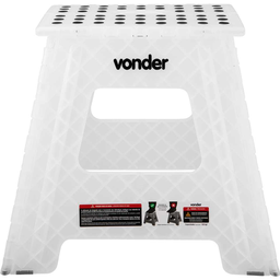 Banqueta Plástica Dobrável 360 Mm Transparente Vonder - 5