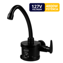 Ver imagem 2 de Torneira Elétrica Plus para Cozinha de Parede Bica Alta 4 Temperaturas Preto 4800W / 127V Durín