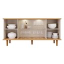 Ver imagem 4 de Buffet de Sala Jantar Janice C/ 4 Portas C/ Vidro Cinamomo - Cimol