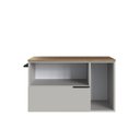 Ver imagem 5 de Gabinete de Banheiro Suspenso 80cm com 1toalheiro 2portas e 1gaveta Bh8020 Mel/arenas