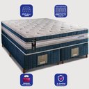 Ver imagem 3 de Cama Box Queen Colchão + Box 158x198x70 com Molas Ensacadas Robust 220 Azul Cama Inbox