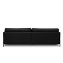 Ver imagem 6 de Sofá Decorativo Karine 3 Lugares Sala de Estar 240cm Pés em Aço Couro Preto G88 - Gran Belo