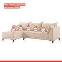 Ver imagem 6 de Sofá de Canto 5 Lugares com Almofadas 268cm Sevilha