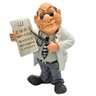 Decoração Miniatura Caricatura de Profissão Oftalmologista em Resina 21cm - 1