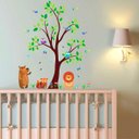 Ver imagem 1 de Adesivo de Parede Safári Baby Colorido 2-Extra Grande 78x96cm