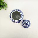 Ver imagem 5 de Pote Potiche Azul E Branco 29x16cm Porcelana Decoração