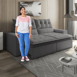 Sofá Retrátil e Reclinável 4 Lugares Pillowtop Duplo M118 - 9
