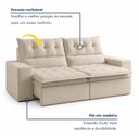 Ver imagem 2 de Sofá Retrátil e Reclinável 4 Lugares 230cm Pillow Top Duplo Base Madeira Maciça Paris
