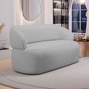Ver imagem 2 de Sofá Orgânico 02 Lugares Living Glee 140cm Linho Cinza - Desk Design