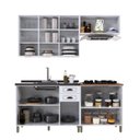 Ver imagem 5 de Cozinha Americana Modulada 4 Peças com Vidros Reflecta Balcão sem Tampo Paris