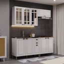 Ver imagem 2 de Cozinha Americana Modulada 4 Peças com Vidros Reflecta Balcão sem Tampo Paris