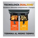 Ver imagem 4 de Fritadeira Air Fryer Ninja Foodi DZ201 2 Cestos 7.5L 6 em 1 Dualzone Antiaaderente 110V Preto