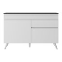 Ver imagem 2 de Balcão Cozinha Gabinete Pia 120Cm 2 Portas Mp3680.891 Branco