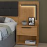 Cabeceira Casal / Queen 160cm 2 Mesas de Cabeceiras com Led Calitan - 9