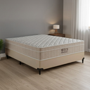 Ver imagem 2 de Colchão Viúva Mola Ensacada Superpocket 128CMX25CMX188CM Airtech Spring Pocket Ortobom Bege Branco