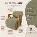 Ver imagem 4 de Kit 2 Poltronas Modernas em Tecido Boucle Hope Verde Oliva
