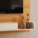 Ver imagem 6 de Painel para Tv Suspenso Evo Cinamomo Off White – Hb Móveis