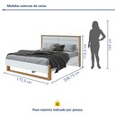 Ver mais imagens de Cama Queen 160cm com LED Freetown 