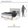 Cama Queen 160cm com LED Freetown  - 8