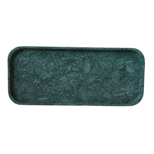 Bandeja Luce Mármore Verde Guatemala Polido 30x13cm