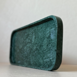 Bandeja Luce Mármore Verde Guatemala Polido 30x13cm - 4
