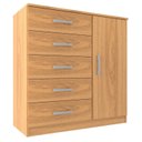 Ver imagem 3 de Cômoda Sapateira 1 Porta 5 Gavetas Zurique