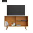 Ver imagem 4 de Rack para TV até 43 Polegadas com 1 Porta de Correr Retrô Multimóveis Crjcm-RCK004 Cinamomo/Preto