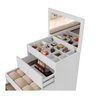 Penteadeira 3 Gavetas Compacta 100% Mdf com Espelho Banqueta:branco - 5