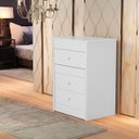 Ver imagem 4 de Penteadeira 3 Gavetas Compacta 100% Mdf com Espelho Banqueta:branco