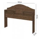 Ver imagem 4 de Cabeceira para Cama Box Casal com 2 Nichos Evelyn Carmolar