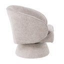 Ver imagem 7 de Poltrona Decorativa Agnes Base Fixa Linhão Aveludado Off White - Nexta Casa