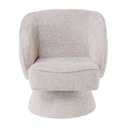 Ver imagem 6 de Poltrona Decorativa Agnes Base Fixa Linhão Aveludado Off White - Nexta Casa