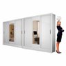 Closet Casal Duplo Dubai 6 Portas com Espelho 6 Gavetas - 4
