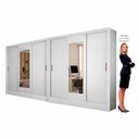 Ver imagem 4 de Closet Casal Duplo Dubai 6 Portas com Espelho 6 Gavetas