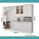 Ver imagem 7 de Cozinha Completa com Balcão Milla Stellar Gold 12 Portas MDF 310cm Branco