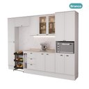 Ver imagem 4 de Cozinha Completa com Balcão Milla Stellar Gold 12 Portas MDF 310cm Branco