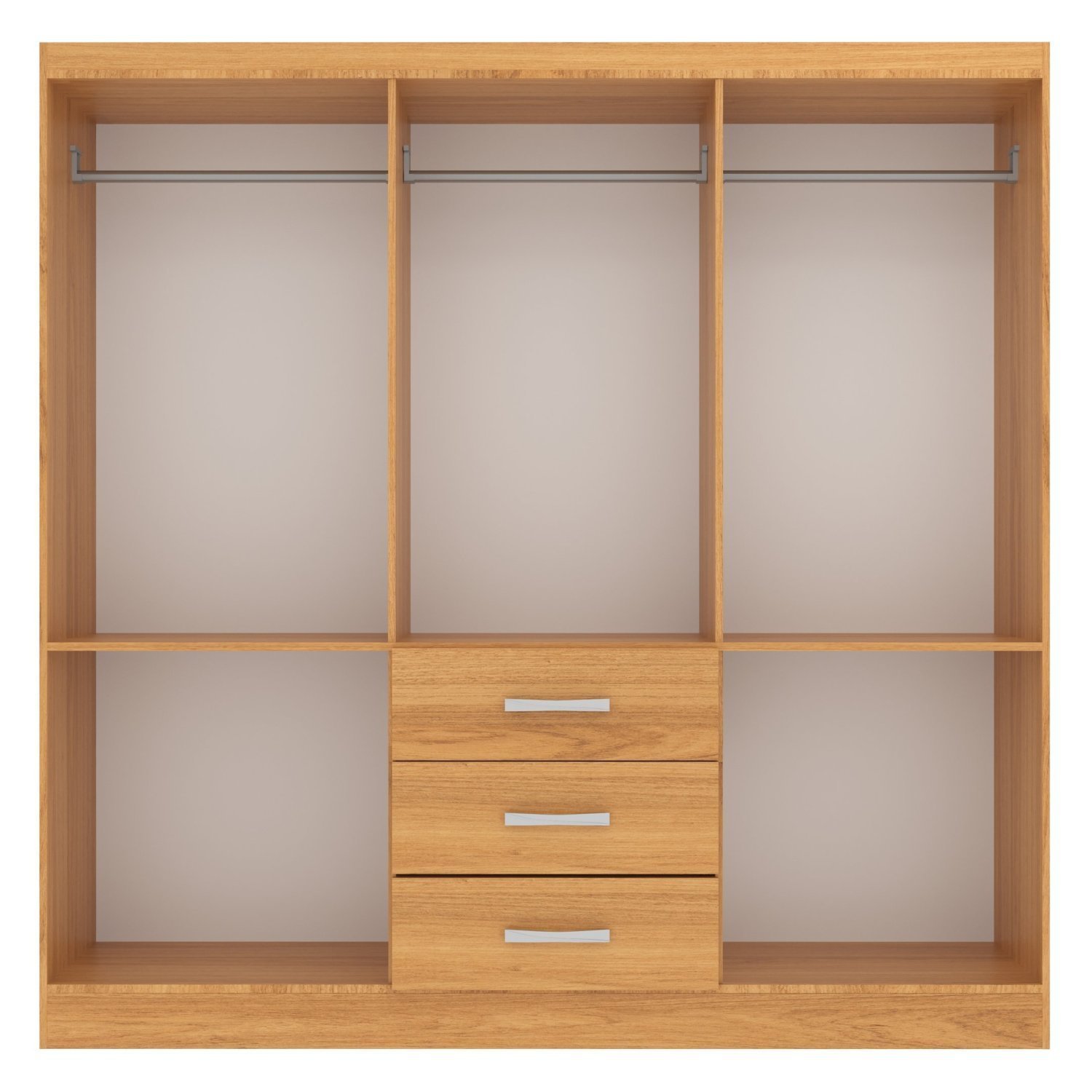 Guarda Roupa Casal 6 Portas 3 Gavetas Sevilha  - 3