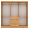 Guarda Roupa Casal 6 Portas 3 Gavetas Sevilha  - 3