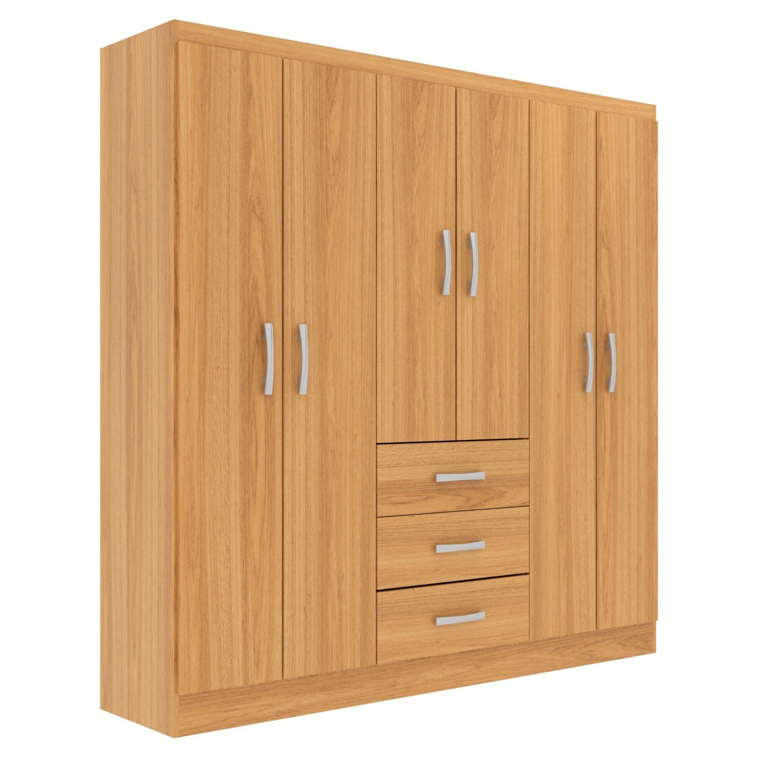 Guarda Roupa Casal 6 Portas 3 Gavetas Sevilha  - 4
