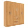 Guarda Roupa Casal 6 Portas 3 Gavetas Sevilha  - 4