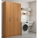 Ver imagem 2 de Armário Multiuso 4 Portas 8 Prateleiras Milão Espresso Móveis