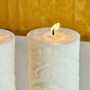 Ver imagem 3 de Vela Decorativa Cilíndrica Flor de Mandala Ramim Aromas Vela Decorativa Holística
