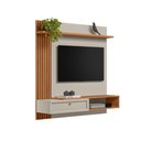 Ver imagem 5 de Painel Home com Nicho TV Off White Fosco Canela 132cm Alvorada